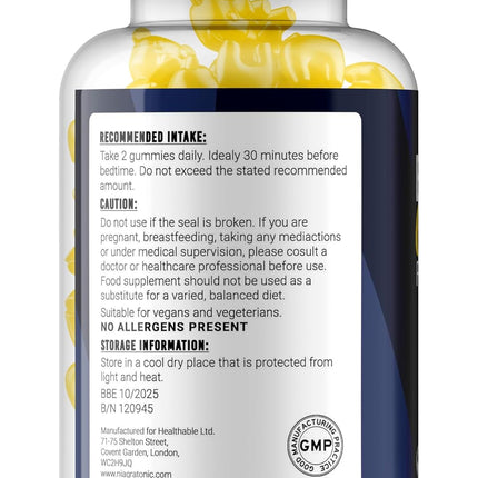 Griffonia Seed & 5-HTP - Natural Sleep Gummies Adults- Niagratonic