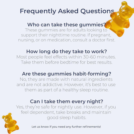 Griffonia Seed & 5-HTP - Natural Sleep Gummies Adults- Niagratonic